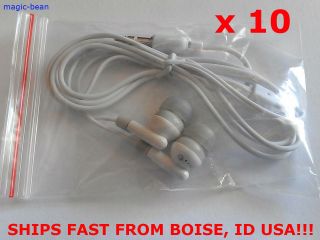 10x Canal Earbud Headphones 3.5mm Earphones iPhone 3GS 4 4S i Pod 