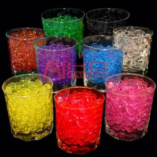 120g Crystal Soil Water Balls Pearls Jelly Gel Beads For Home Table 