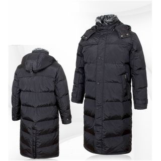 Mens Outer Long Duck Down Hooded Jacket parka Winter Warm Hoodie Coat 