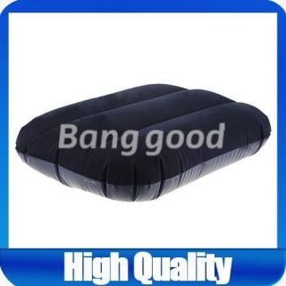 Inflatable Inflating Blow Pillow Travel Cushion Camping Beach Car Home 