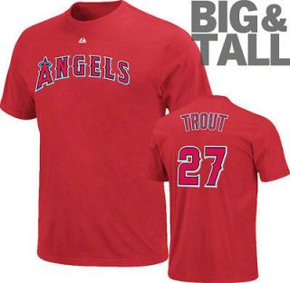 Mike Trout Big & Tall Los Angeles Angels of Anaheim Name & Number T 