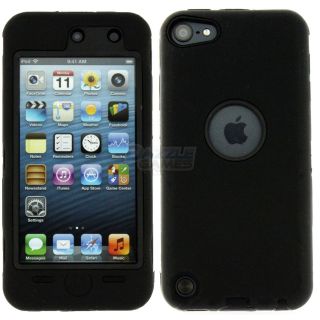 Tripe Layer Deluxe Hybrid Hard Gel Case Cover for iPod Touch 5th 