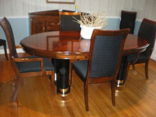    Dining Room Set   Table, Chairs, Buffet, China Cab., Custom Pad