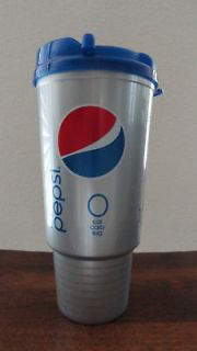 DIET PEPSI 32 oz SPILL PROOF CUP W/LID COOLER MUG NEW Thermos CAR 
