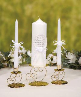 Gold Unity Candle Holders