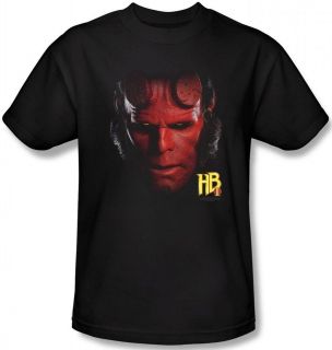  Women Ladies Hellboy 2 The Golden Army Face No Horns Movie T Shirt top