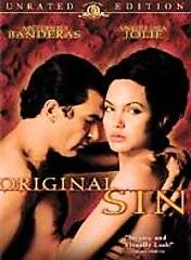 Original Sin DVD, 2002, Unrated Version