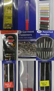   haberdashery sewing threads tapes rippers velcro needles fastners