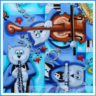   FQ CAT Music Rock Band Sax Keyboard Violin Clarinet Jazz Tux RARE