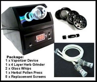 Newly listed Herbal Vaporizer +2whip+4Layer Herb Grinder+Free Pollen 