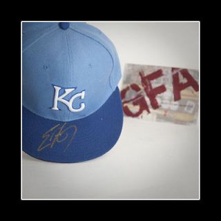 Eric Hosmer *KC Kansas City Royals* Signed Autographed Fitted Hat E3 