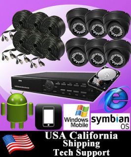 Standalone 6CH Video Surveillance CCTV DVR Video Recorder Security 