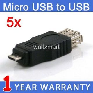 Newly listed 5 Lot Micro USB 2.0 Type B Male to A Female Coupler 