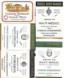 Old 40s FRENCH WINE Bottle LABEL PAUILLAC MEDOC