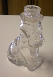 Vintage Glass T.H. Stough Co. Dog Candy Jar / Container, BIN