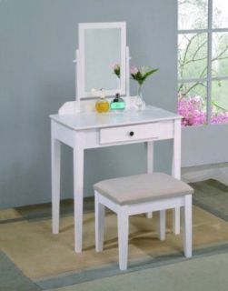 white vanity table in Vanities & Makeup Tables