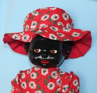 1950s Mandy Lou Black Pedigree Walker Hard Plastic Doll