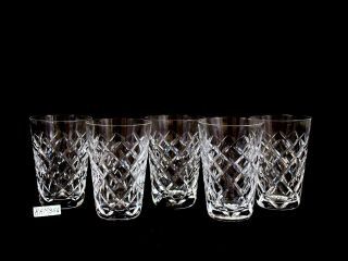 Waterford Crystal Adare Tyrone 5 Oz. Flat Tumblers Juice Glasses