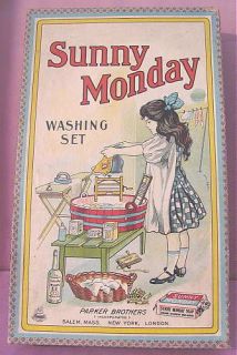 Vintage Fairbanks Sunny Monday SOAP Washing Set Parker Brothers Toy 