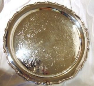   FB Rogers Silver Co. 1883 Trademark Silver Plate Serving Butler Tray