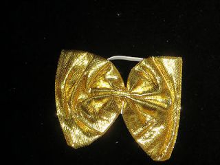 Gold Bow Tie ~ Adult Halloween Costume Accessory ~ 2 For $1 ~ SALE 