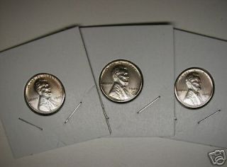FOR SALE 2   SETS OF 1943 P,D,S, STEEL WHEAT PENNIES AU AT $4.99 EACH 