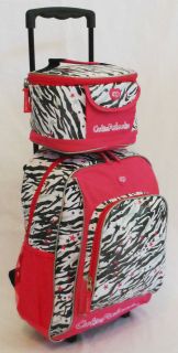 NEW CUTIE PATOOTIE WHEELED BACKPACK WITH LUNCH BAG/ROLLING/CA​RRY ON 