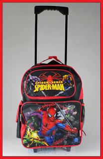 16 Spiderman Roller Backpack Rolli​ng/Boys/Bag/Wh​eeled