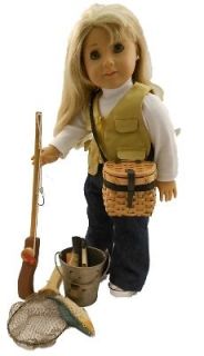 NEW Great Outdoors Fishing Adventure Accessory Set for 18 Dolls 