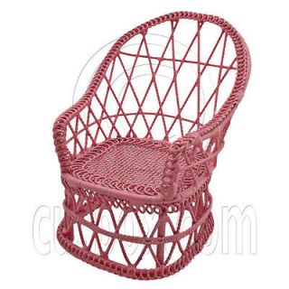   Stylish Wicker Peacock Chair New 1/12 Dolls House Dollhouse Furniture