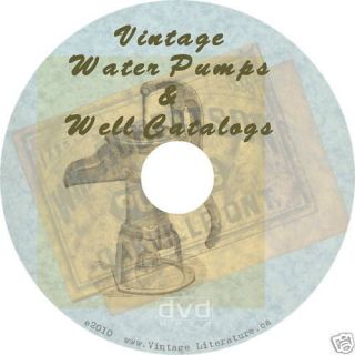Vintage Water Pumps & Well Supplies Catalogs on DVD