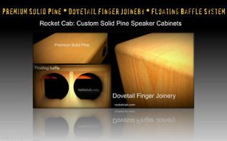 Solid pine speaker cabinet 2x10 Rocket Cab With Hardware Kit TONE 