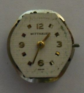 Vintage WITTNAUER 17 Jewels Unadjusted Swiss Watch Movement