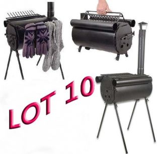   10 ~Portable Military Camping Tent Steel Wood Stove Heater Wholesale