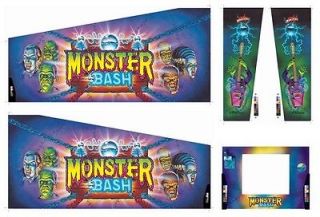 Williams Monster BASH Pinball Machine CABINET DECAL SET