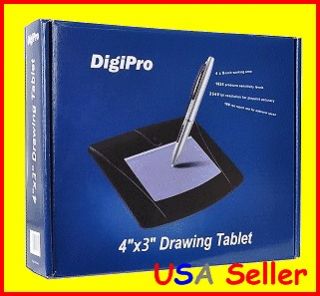   4x3 USB Writing Drawing Graphics Design Tablet USB w/Cordless Pen
