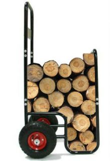 Fireplace Firewood Wood Log Rack Caddy Dolly Stackable Transport 