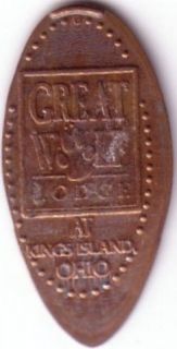 Great Wolf Lodge Kings Island Ohio Retired Souvenir Pressed Penny