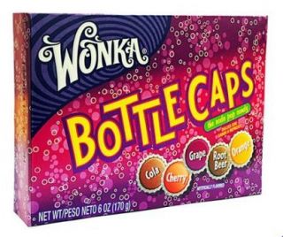 NEW WILLY WONKA BOTTLE CAPS THEATRE AMERICAN CANDY 6oz   170G   SWEETS