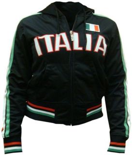 Italia Girls Juniors Soccer World Cup Jacket  Black