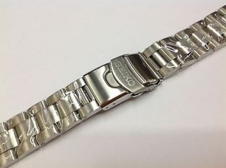 Seiko Divers Stainless Steel Watch Lockable Clasp Bracelet Curved 