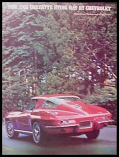 1966 Chevy Corvette Sting Ray Color Sales Brochure, C2 MINT GM 66