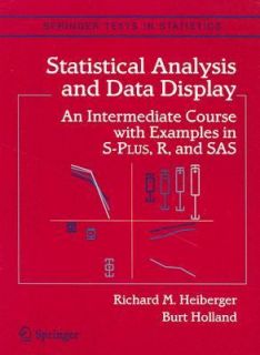  Analysis and Data Display An Intermediate Course with Examples 