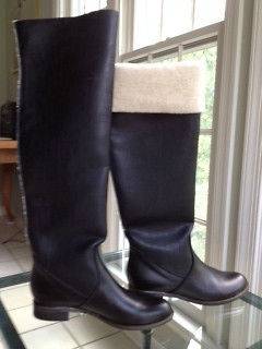 New Vera Gomma leather over the knee/ knee high modern boots size 40 