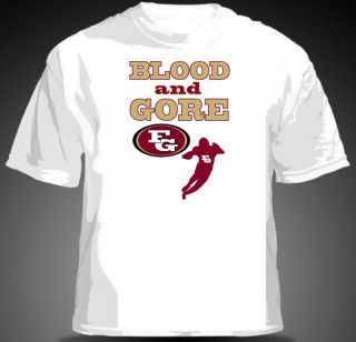   Gore BLOOD AND GORE Shirt San Francisco 49ers Moss MENS & YOUTH SIZES
