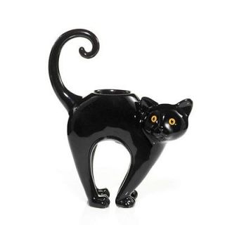 YANKEE CANDLE BLACK CAT TEALIGHT HOLDER NEW HALLOWEEN 2012