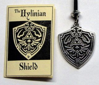 HYLINIAN SHIELD PENDANT necklace wicca witch pewter Zelda