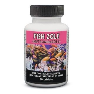 250mg Fish Zole Metronidazole antibiotic aquarium tropical tank 30 60 