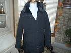   Black Christmas Jacket Coat By Andrew Marc Size XL Faux Fur Collar