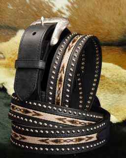     Black NOCONA Leather  MAN WESTERN BELT  Cowboy Nocona N2475901 82